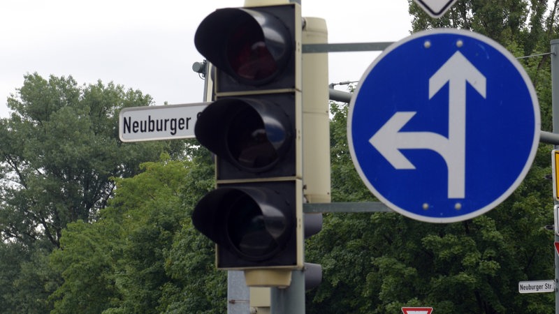 Eine Ampel ist ausgefallen. 