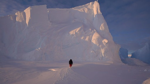 der Forscher Michael Trautmann im Schnee