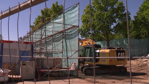 Baustelle einer Sporthalle
