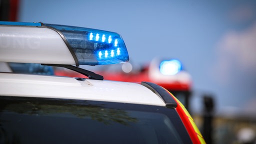 Polizei-Blaulicht in Nahaufnahme