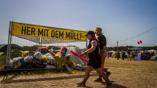 Mülldepot auf dem Hurricane Festival 2022