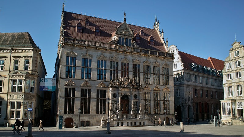 Bremer Marktplatz, Blick auf den Schütting