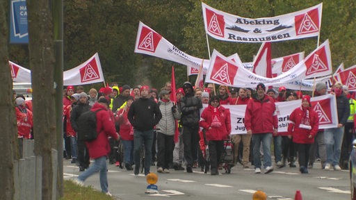 Demonstration von IG Metall