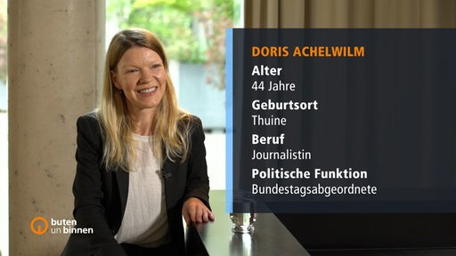 Doris Achelwilm während eines Interviews