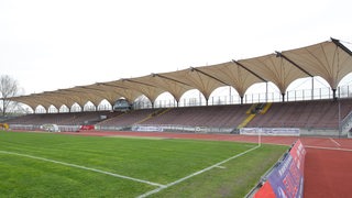 Ansicht des Marschweg-Stadions in Oldenburg.