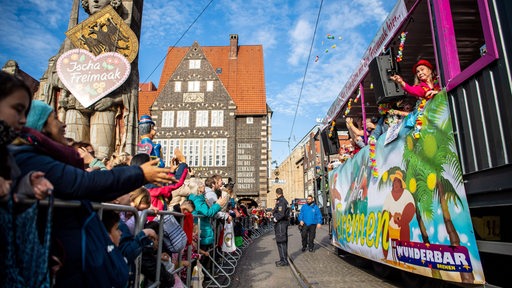 Wagen auf dem Freimarktsumzug