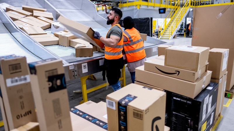 Arbeiten am Amazon Standort Winsen