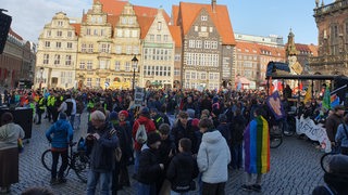 Teilnehmer der Fridays-for-Future-Demo in Bremen.