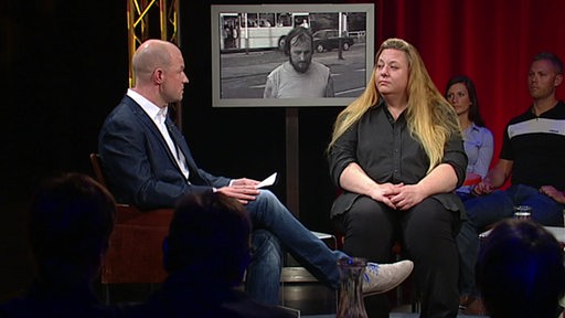 Moderator Alexander Brauer im Gespräch mit Ines Falk