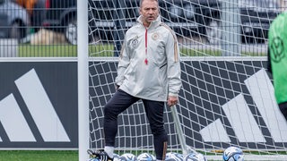 Hansi Flick beim Training der Nationalmannschaft.