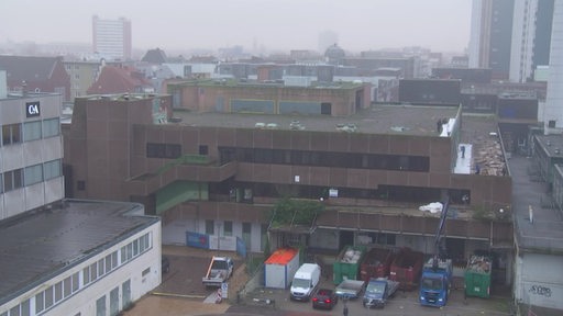 Das marode Karstadt Gebäude in der Bremerhavener Innenstadt