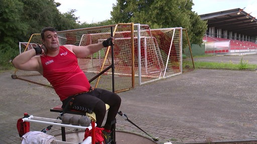 Salmann Abbariki beim Training.