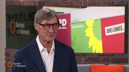 Der Politikforscher Lothar Probst zu Besuch bei buten un binnen.