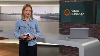 Lea Reinhard im Studio von buten un binnen.