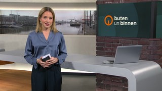 Lea Reinhard im Studio von buten un binnen