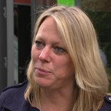 Maike Schaefer, Spitzenkandidatin der Grünen, bei einem Interview.