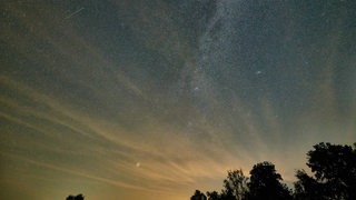 Meteoritenschauer am nächtlichen Sternenhimmel