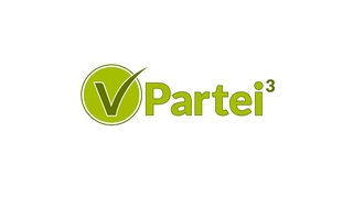 Parteilogo der V-Partei, - Partei für Veränderung, Vegetarier und Veganer 