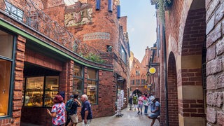 Die Fassade des Paula-Becker-Modersohn-Museums in der Böttcherstraße