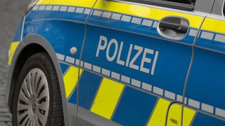 Polizeiwagen im Einsatz.