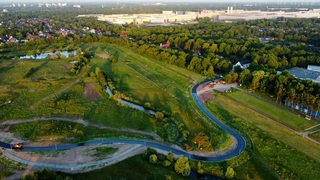 Rennstrecke in Bremen zwischen Hemelingen und der Vahr