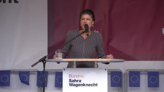 Die Vorsitzende des BSW, Sahra Wagenknecht