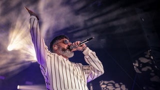 Der Rapper Sido bei einem Konzert