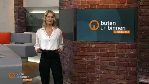 Moderatorin Janna Betten im Sportblitz-Studio.