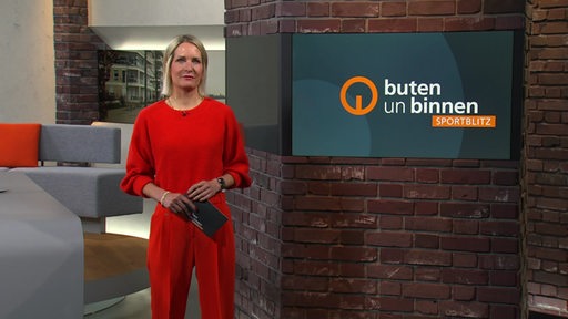 Janna Betten im Sportblitzstudio.