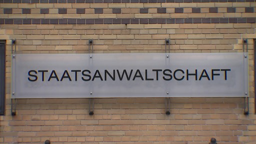 Das Eingangsschild der Staatsanwaltschaft.