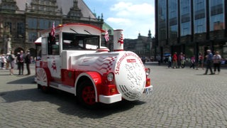 Stadtmusikantenexpress auf dem Bremer Marktplatz