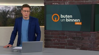 Felix Krömer im Studio von buten un binnen