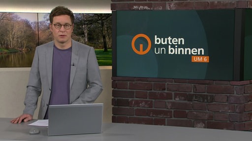 Felix Krömer im Studio von buten un binnen.