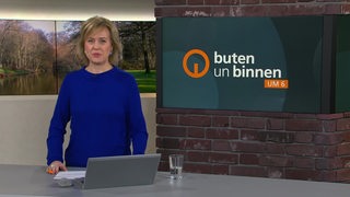 Kirsten Rademacher im buten un binnen Studio. 