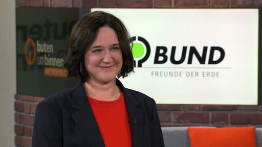 Die Umweltsenatorin Kathrin Moosdorf im Studiointerview mit Kirsten Rademacher.