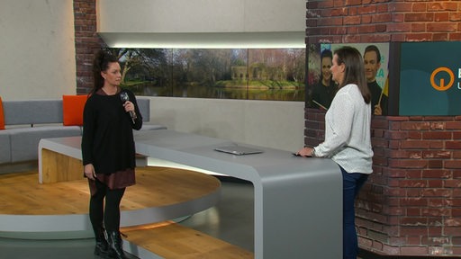 Ute Albanese und Pascale Ciesla im Sportblitz-Studio.