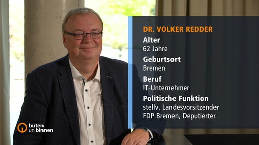 Volker Redder während eines Interviews