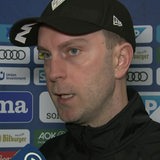 Werder-Trainer Ole Werner gibt der ARD ein Interview.