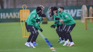 Werder-Spieler beim Training.